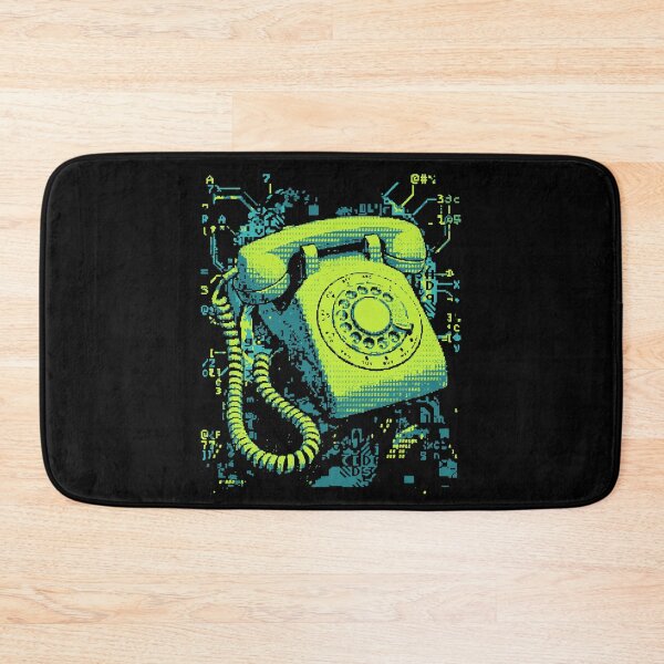 Item preview, Vintage Rotary Phone ASCII Glitch Art Aesthetic designed and sold by d247.