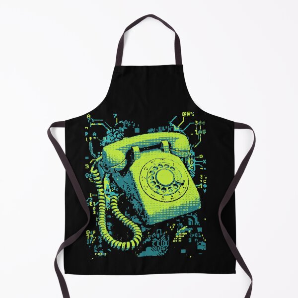 Item preview, Vintage Rotary Phone ASCII Glitch Art Aesthetic designed and sold by d247.