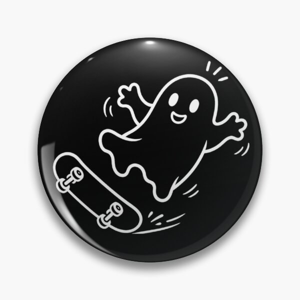 Item preview, Funny Ghost Skateboard Fail – Cute Smiling Ghost Skater designed and sold by SakuraHQ.