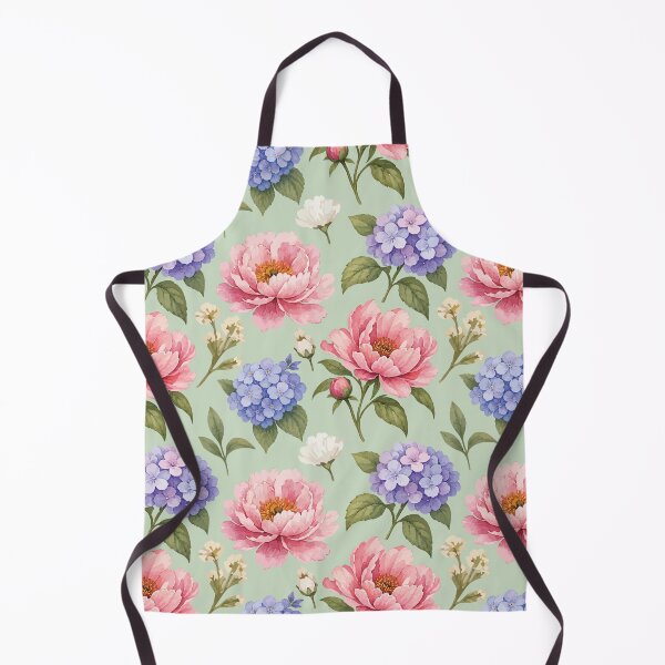 Item preview, Peony Hydrangea Floral Pattern – Vintage Botanical Print 2 designed and sold by SimplePoDesign.