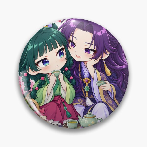 Item preview, Maomao and Jinshi Drinking Tea designed and sold by kailoarts.