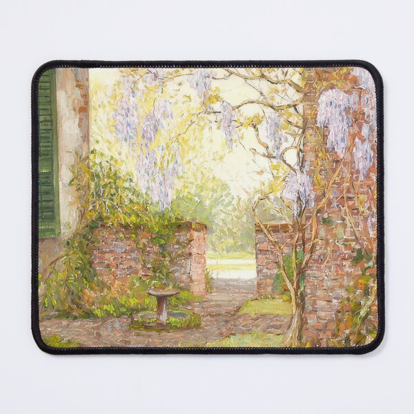 Item preview, Alfred Heber Hutty - Court by the Studio - landscape By Alfred Heber Hutty - Poster designed and sold by LILLIANSTRANGEy.