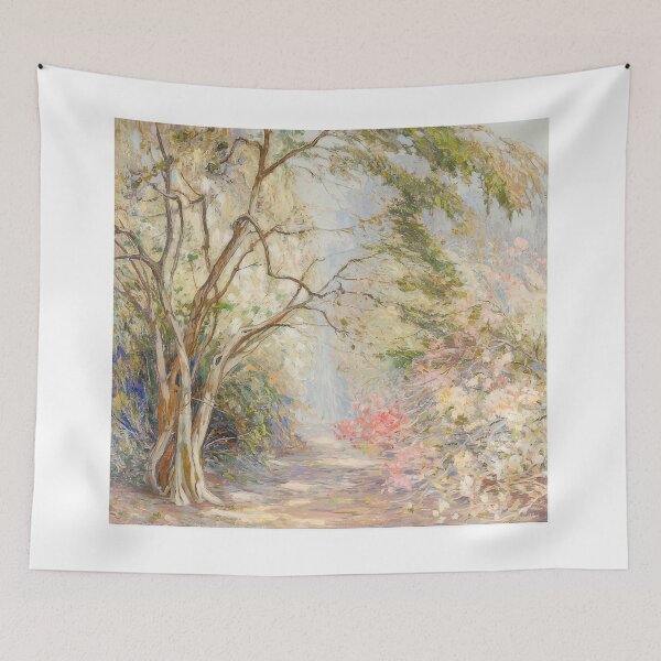 Item preview, Alfred Heber Hutty - Charleston Garden - landscape By Alfred Heber Hutty -  Poster designed and sold by LILLIANSTRANGEy.
