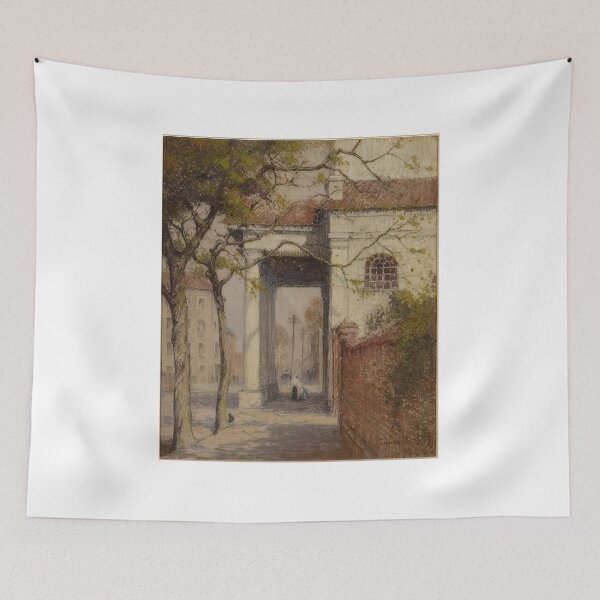 Item preview, Alfred Heber Hutty - In a Southern City - cityscape By Alfred Heber Hutty -  Poster designed and sold by LILLIANSTRANGEy.