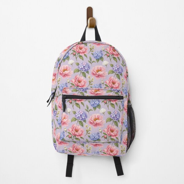 Item preview, Peony Hydrangea Floral Pattern – Vintage Botanical Print 4 designed and sold by SimplePoDesign.