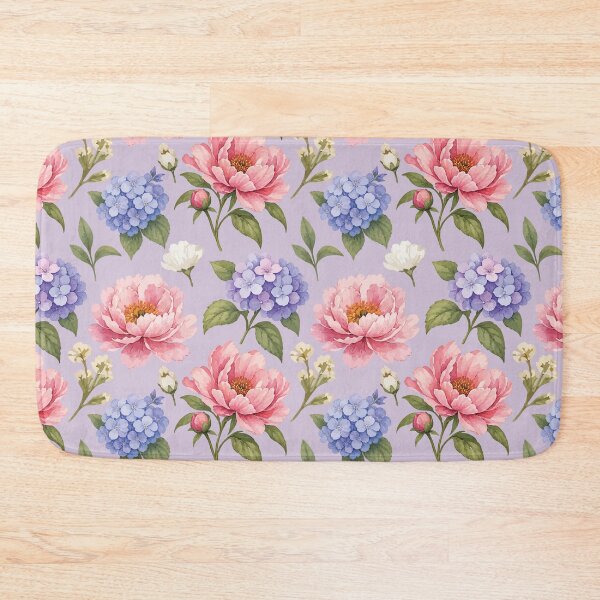 Item preview, Peony Hydrangea Floral Pattern – Vintage Botanical Print 4 designed and sold by SimplePoDesign.