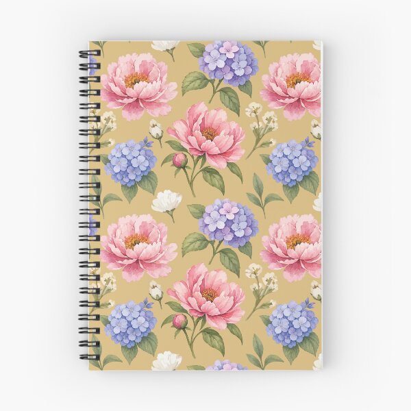 Item preview, Peony Hydrangea Floral Pattern – Vintage Botanical Print 5 designed and sold by SimplePoDesign.