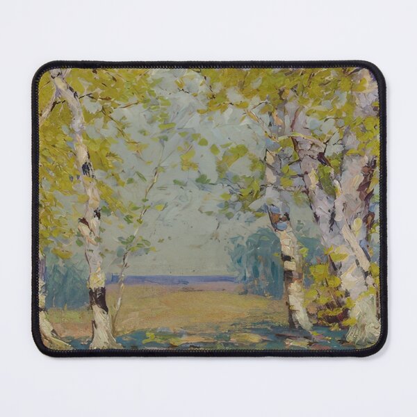 Item preview, Alfred Heber Hutty - Southern Autumn Birch - landscape By Alfred Heber Hutty -  Poster designed and sold by LILLIANSTRANGEy.