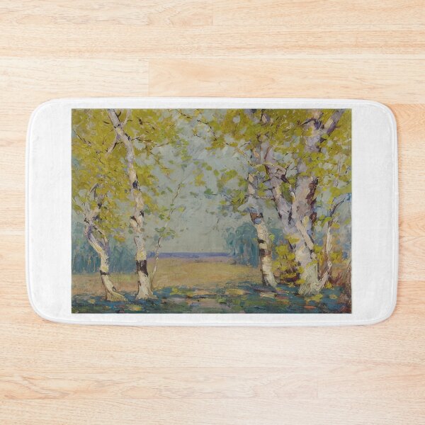 Item preview, Alfred Heber Hutty - Southern Autumn Birch - landscape By Alfred Heber Hutty -  Poster designed and sold by LILLIANSTRANGEy.