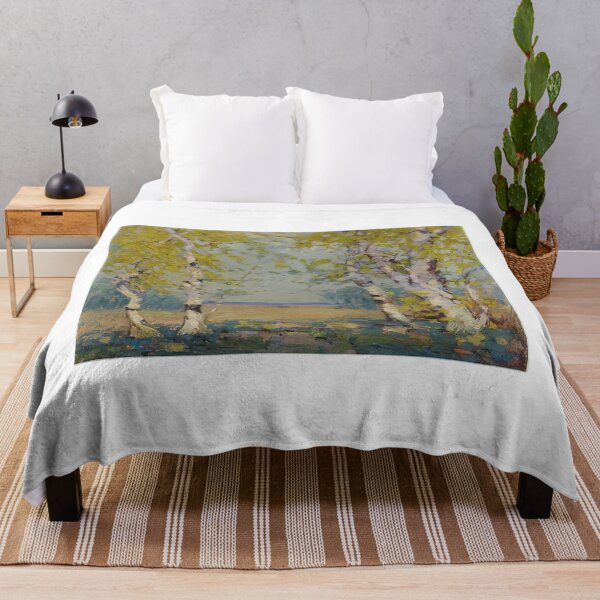 Item preview, Alfred Heber Hutty - Southern Autumn Birch - landscape By Alfred Heber Hutty - Poster designed and sold by LILLIANSTRANGEy.