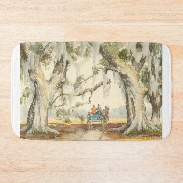 Item preview, Alfred Heber Hutty - Southern OaksGoing Home - genre painting By Alfred Heber Hutty -  Poster designed and sold by LILLIANSTRANGEy.
