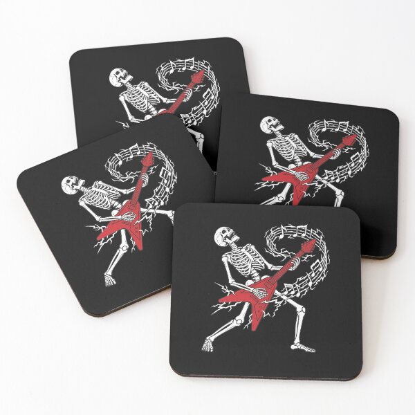 Item preview, Rocker Skeleton Playing Electric Guitar Rock Halloween Mens designed and sold by clothesy7.