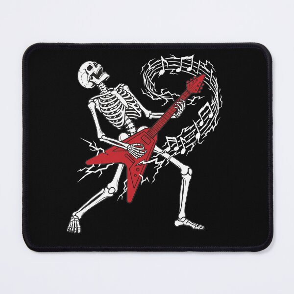 Item preview, Rocker Skeleton Playing Electric Guitar Rock Halloween Mens designed and sold by clothesy7.
