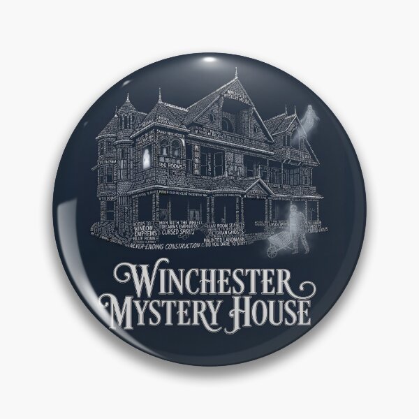 Item preview, Winchester Mystery House San Jose California Haunted Mansion Typography Art designed and sold by naughty-raccoon.