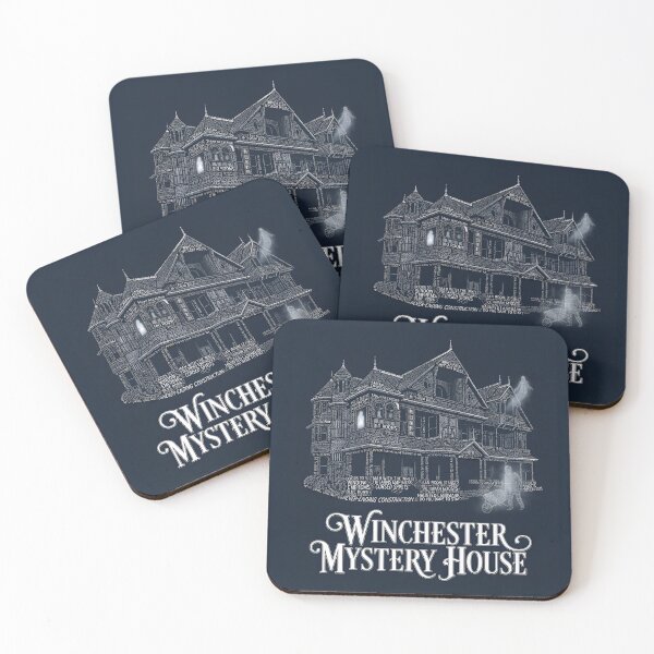 Item preview, Winchester Mystery House San Jose California Haunted Mansion Typography Art designed and sold by naughty-raccoon.