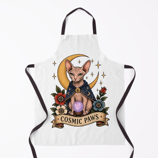 Item preview, Cosmic Paws Cat Tattoo Style designed and sold by Old's Cool Cat Studio.