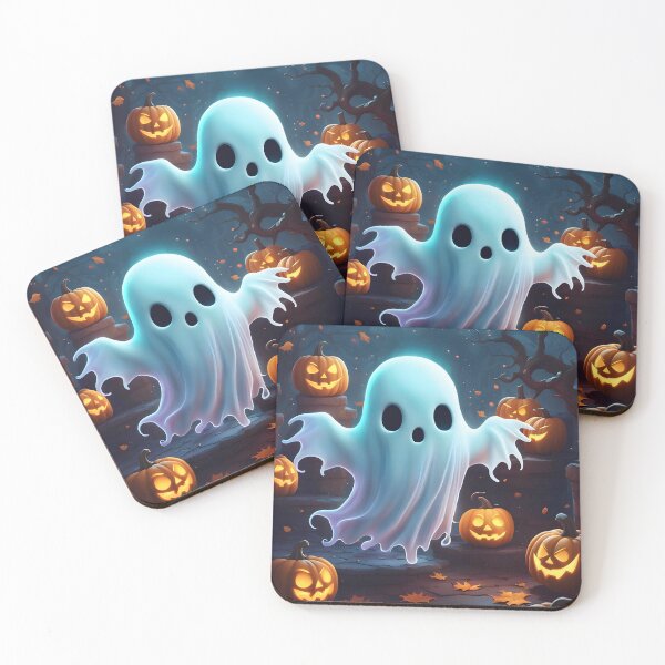Item preview, Spooky Cute Little Ghost and Pumpkins designed and sold by MarionsArt.