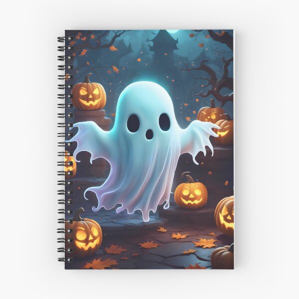 Item preview, Spooky Cute Little Ghost and Pumpkins designed and sold by MarionsArt.
