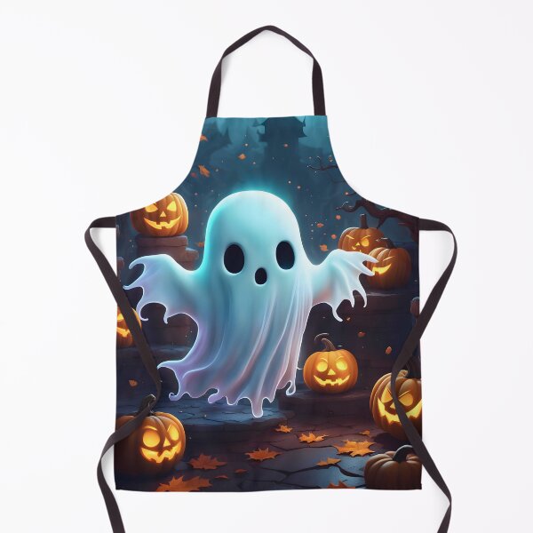 Item preview, Spooky Cute Little Ghost and Pumpkins designed and sold by MarionsArt.