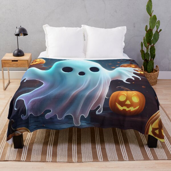 Item preview, Spooky Cute Little Ghost and Pumpkins designed and sold by MarionsArt.
