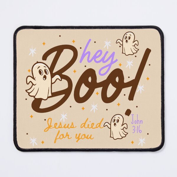 Item preview, Christian Halloween Cute Ghost Boo Jesus Saves Holy Spirit Spooky Season Christian Fall John 3 16 Bible designed and sold by Forevermore.