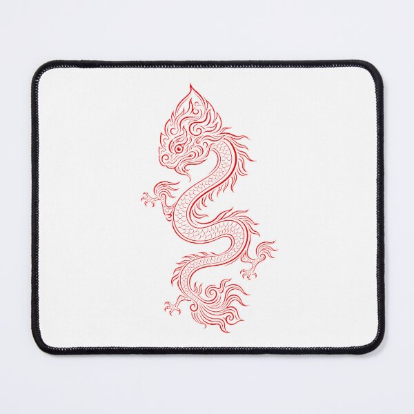 Item preview, Traditional Crimson Dragon Vietnamese Dragon - Ly Dynasty Art designed and sold by Rising Drake.