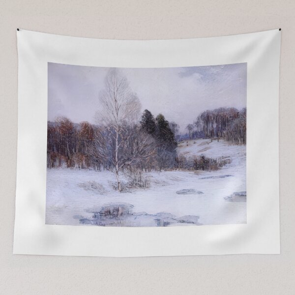 Item preview, Alfred Heber Hutty - Sunlit Snow - landscape By Alfred Heber Hutty -  Poster designed and sold by LILLIANSTRANGEy.