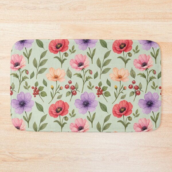 Item preview, Colorful Wildflower Botanical Pattern – Vintage Floral Print 2 designed and sold by SimplePoDesign.