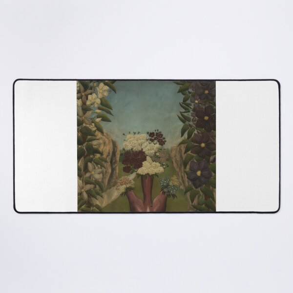 Artikelvorschau, Andre Bauchant – Blumen in Landschaft – Naive Kunst (Primitivismus) von Andre Bauchant – Poster entworfen und verkauft von LILLIANSTRANGEy.
