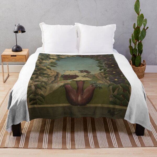 Item preview, Andre Bauchant - Blumen in Landschaft - Naïve Art (Primitivism) By Andre Bauchant - Poster designed and sold by LILLIANSTRANGEy.