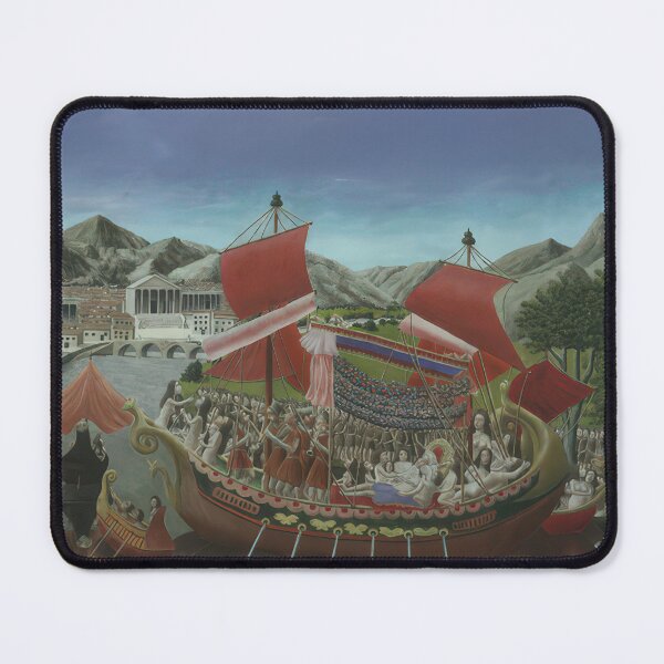 Item preview, Andre Bauchant - Cleopatra's Barge - Naïve Art (Primitivism) By Andre Bauchant - Poster designed and sold by LILLIANSTRANGEy.