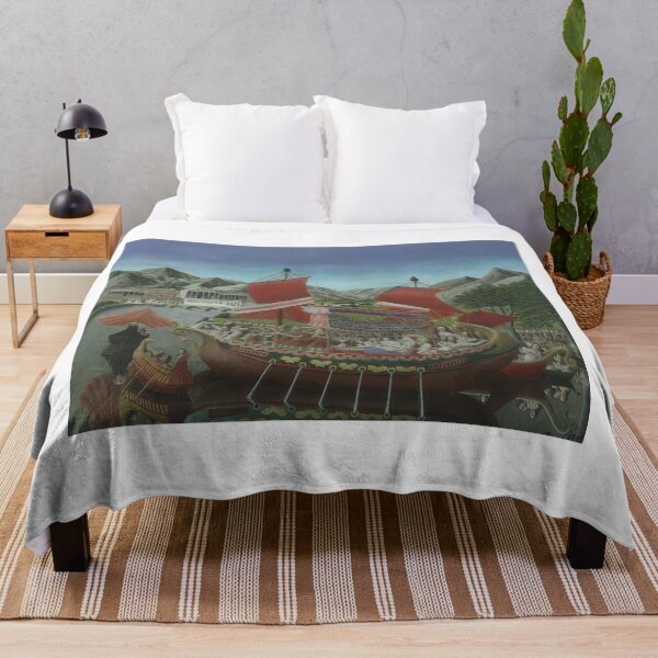 Item preview, Andre Bauchant - Cleopatra's Barge - Naïve Art (Primitivism) By Andre Bauchant - Poster designed and sold by LILLIANSTRANGEy.