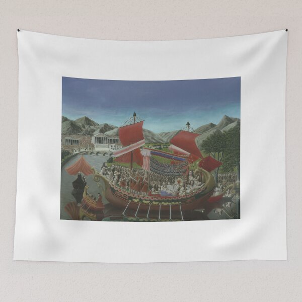 Item preview, Andre Bauchant - Cleopatra's Barge - Naïve Art (Primitivism) By Andre Bauchant -  Poster designed and sold by LILLIANSTRANGEy.