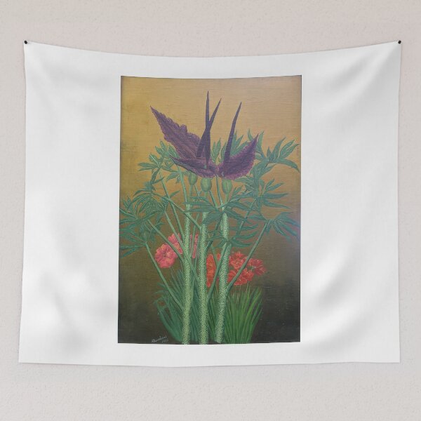 Item preview, Andre Bauchant - Exotic Flowers - Naïve Art (Primitivism) By Andre Bauchant -  Poster designed and sold by LILLIANSTRANGEy.