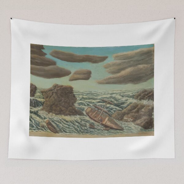 Item preview, Andre Bauchant - Marine - Naïve Art (Primitivism) By Andre Bauchant -  Poster designed and sold by LILLIANSTRANGEy.