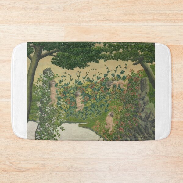 Item preview, Andre Bauchant - Quatre amours dans les fleurs - Naïve Art (Primitivism) By Andre Bauchant -  Poster designed and sold by LILLIANSTRANGEy.