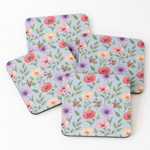 Item preview, Colorful Wildflower Botanical Pattern – Vintage Floral Print 3 designed and sold by SimplePoDesign.