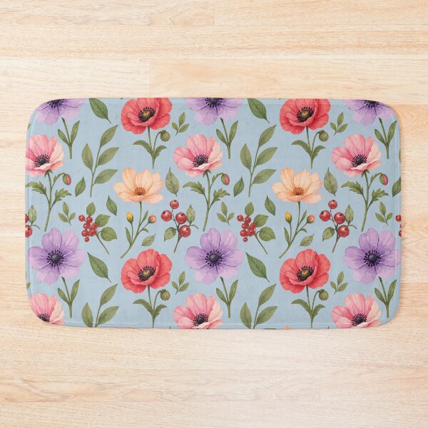 Item preview, Colorful Wildflower Botanical Pattern – Vintage Floral Print 3 designed and sold by SimplePoDesign.