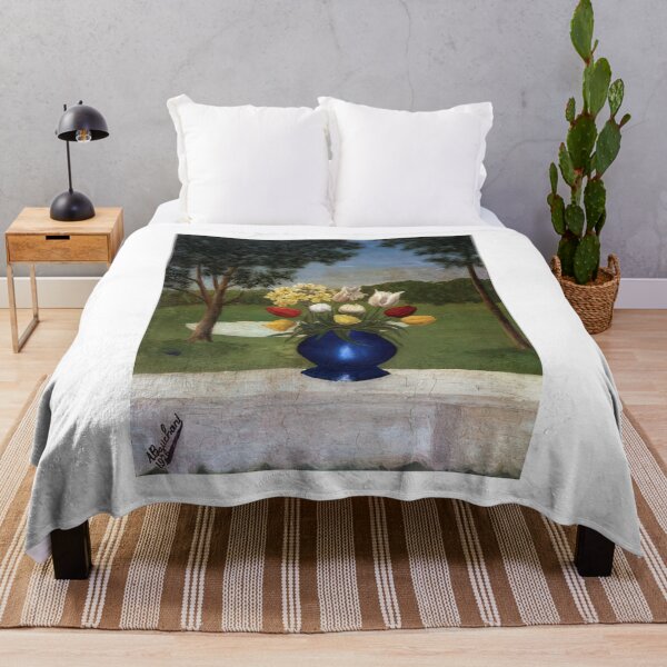 Item preview, Andre Bauchant - Vase aux Tulipes - Naïve Art (Primitivism) By Andre Bauchant - Poster designed and sold by LILLIANSTRANGEy.