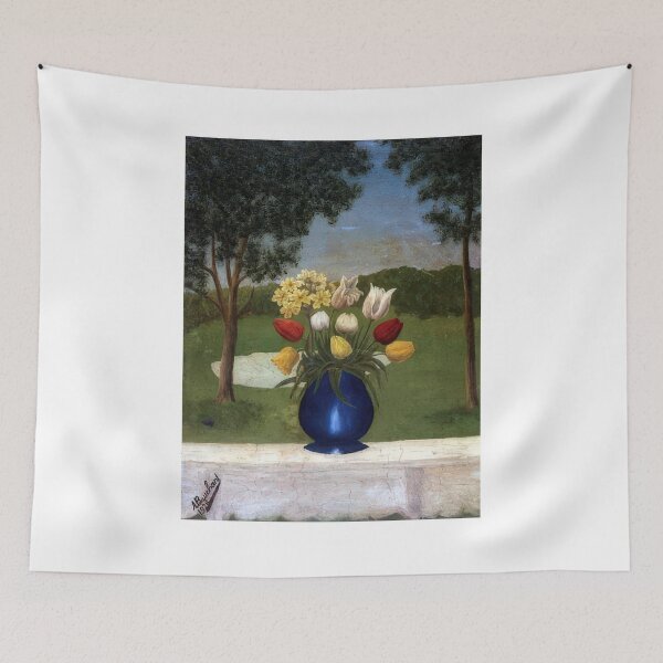 Item preview, Andre Bauchant - Vase aux Tulipes - Naïve Art (Primitivism) By Andre Bauchant -  Poster designed and sold by LILLIANSTRANGEy.