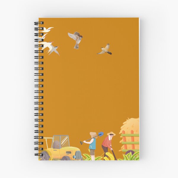 Item preview, Rural Farm life illustration with tractor and birds designed and sold by bakosshops.