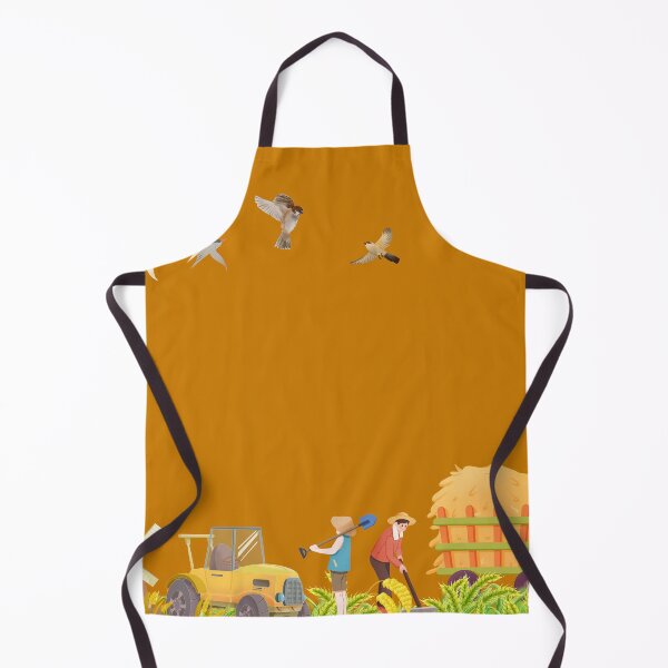 Item preview, Rural Farm life illustration with tractor and birds designed and sold by bakosshops.