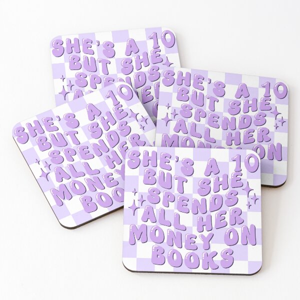 Item preview,  She’s a 10 but a bookworm purple  designed and sold by Aakanksha97.