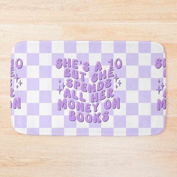 Item preview,  She’s a 10 but a bookworm purple  designed and sold by Aakanksha97.