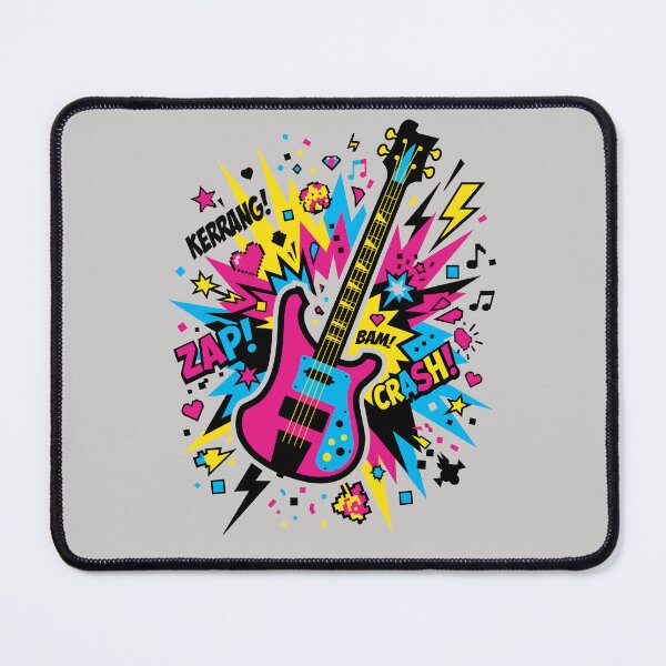 Item preview, Pop Art Electric Guitar Crash designed and sold by KeremYurtseven.