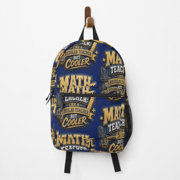 Item preview, Math Teacher Like A Regular Teacher But Cooler Varsity Back To School designed and sold by mo-carnival.
