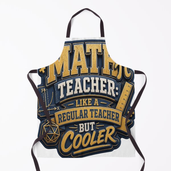 Item preview, Math Teacher Like A Regular Teacher But Cooler Varsity Back To School designed and sold by mo-carnival.