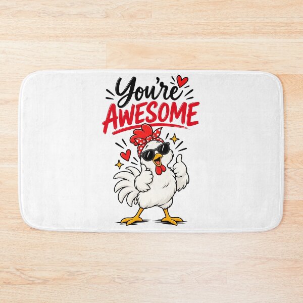 Item preview, You’re Awesome Chicken Cheerleader designed and sold by Side Quest Co..