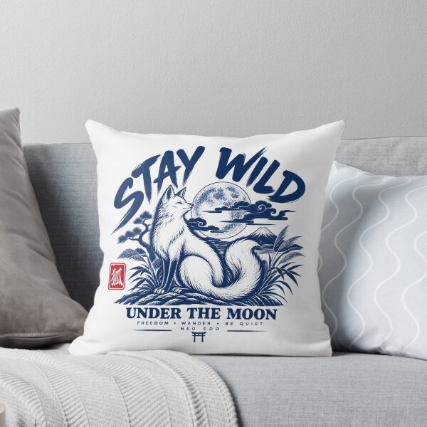 Item preview, Stay Wild – Kitsune Under the Moon designed and sold by Neo Edo Studio.
