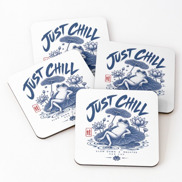 Item preview, Just Chill – Vintage Frog designed and sold by Neo Edo Studio.